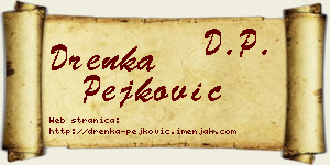 Drenka Pejković vizit kartica
